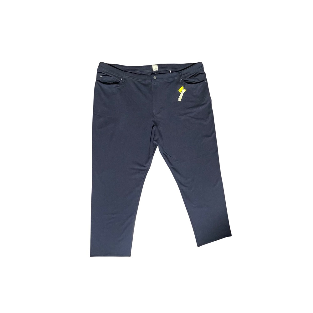 Swet Tailor Men's Navy Blue Pants W48 L32 Stretch Cotton Blend Casual Trousers